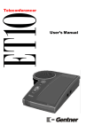 Teleconferencer User`s Manual