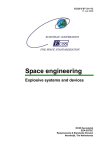 Space engineering Explosive systems and devices