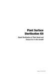 Plant Surface Sterilization Kit