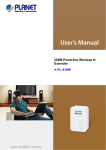 PL-510 User Manual - PLANET Technology Corporation.