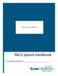 NICU parent handbook