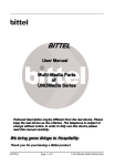 BITTEL User Manual Multi-Media Parts of UNOMedia Series