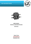 FUEL FLOW METER TRD-500 USERS MANUAL FOR FUEL FLOW