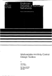 Multivariable H-infinity Control Design Toolbox: User manual