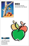 Fruit & Stem Growth Dendrometer User Manual