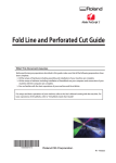 Fold Line and Perforated Cut Guide