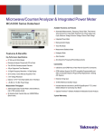 Microwave/Counter/Analyzer and Integrated Power Meter