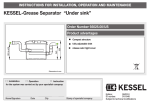 KESSEL-Grease Separator “Under sink”