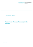 CreationDirect - Clearstream file transfer connectivity solutions