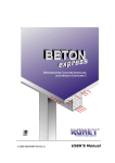 BETONexpress user`s Manual - RUNET structural engineering