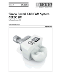 Sirona Dental CAD/CAM System CEREC SW