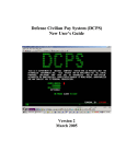 (DCPS) New User`s Guide