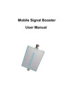 Mobile Signal Booster User Manual