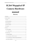 H.264 Megapixel IP Camera Hardware manual - Sunsky