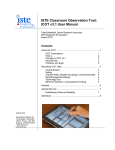 ISTE Classroom Observation Tool: ICOT v3.1 User Manual