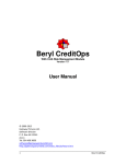 Beryl CreditOps User Manual