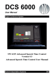 SW 6125 Advanced Speech Time Control User Manual ver 5.3 rev A