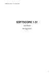 SoftScore User Manual v1.31