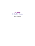 MSI-AX10420 User Manual - Microcomputer Systems, Inc.