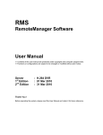 RemoteManager Software User Manual