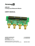 AXM-A30 User`s Manual
