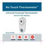 User`s Manual - No Touch Thermometers Australia, New Zeland