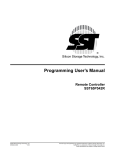 Programming User`s Manual