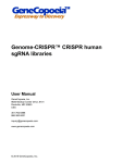 Genome-CRISP™ human sgRNA Library User Manual