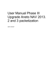 User Manual Phase III Upgrade Aneto NAV 2013. 2 and 3