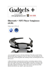 Bluetooth + MP3 Player Sunglasses (4GB)