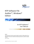 User Manual - NTP Software File Auditor for Windows_Rev1