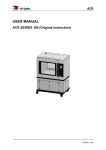 ACR USER MANUAL - Whaley Food Service