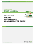 Chapter 12 - Online Classrooms Administrator Guide