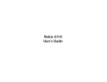 Nokia 6110 User`s Guide