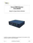 Novra S300N Receiver User Manual
