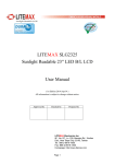 LITEMAX SLG2325 Sunlight Readable 23” LED B/L LCD User Manual