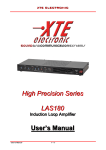 High Precision Series LAS180 User`s Manual