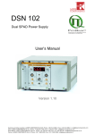 DSN 102 Dual SPAD Power supply