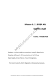 Mouse IL-11 ELISA Kit User Manual Catalog