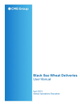 Black Sea Wheat Deliveries User Manual 2013