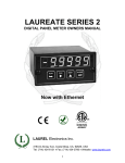 Laurel Laureate Series Panel Meters Manual PDF