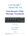 CALMARE Model MC-5A Non-Invasive Pain Therapy Treatment