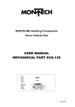 USER MANUAL MECHANICAL PART SVA 1 0