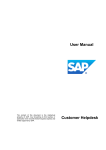 User Manual - SAP CaaS Helpdesk