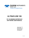 UltraFlow150 PC to Modbus Software