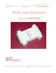 User Manual - Pacific Laser Equipment