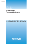 Grid Connect Photovoltaic Inverter COMMUNICATION MANUAL