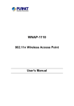 WNAP-1110 802.11n Wireless Access Point
