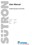 User Manual Operating Terminal BT8