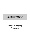 RACETIME 2 Show Jumping Program